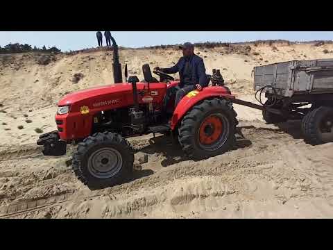 Видео: Shifeng 404C в спарці з DF 404, возимо пісок.