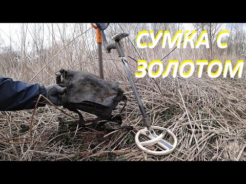 Видео: НАШЕЛ ВРОСШУЮ в ЗЕМЛЮ СУМКУ с ЗОЛОТОМ!!!