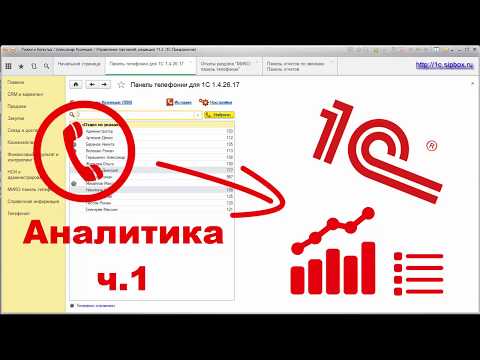 Видео: Интеграция телефонии и 1с Модуль Журнал звонков и аналитические отчёты Панель отчётов
