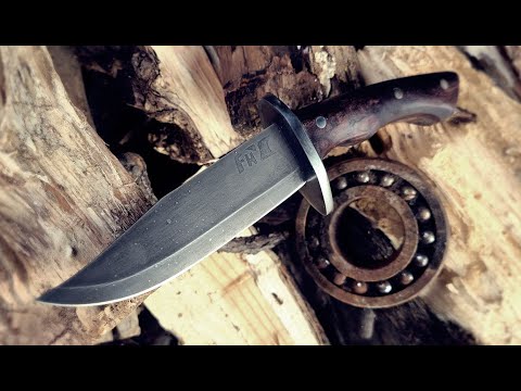 Видео: Сделайте походный нож из внутренней обоймы подшипника.