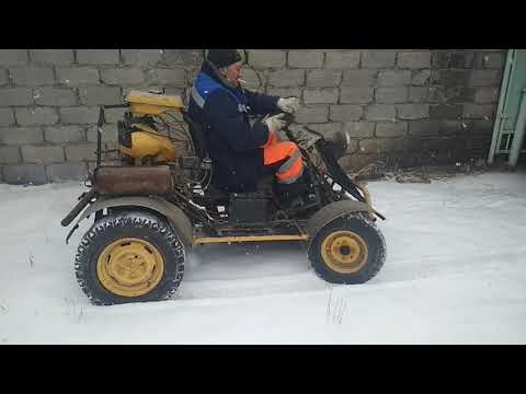 Видео: Мини трактор с инвалидки