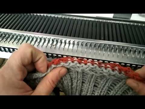 Видео: Манишка регланом с верху в низ на однафонтурной машине.