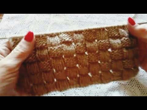 Видео: Узор спицами "Плетенка".