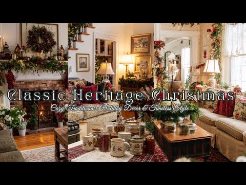Видео: 🎄Рождественский тур по домам классического наследия 2025 | Уютный традиционный праздничный декор ...