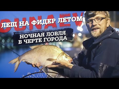 Видео: Лещ на фидер летом. Ловля ночью в черте города