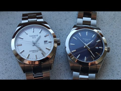 Видео: Сравнение часов Tissot Gentleman QUARTZ и AUTOMATIC!! Обзор и презентация в описании!