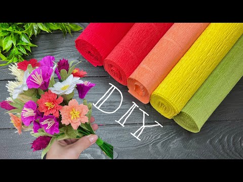 Видео: Мгновенно создавайте потрясающие цветы из гофрированной бумаги!