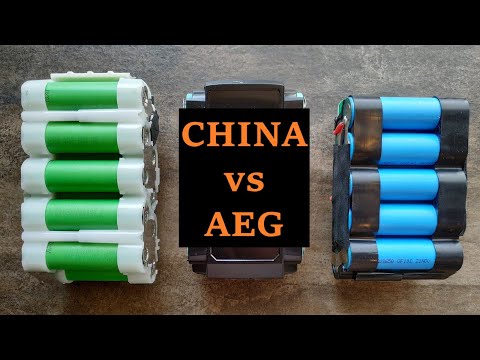 Видео: Аккумуляторы для AEG / RIDGID сравниваем оригиналы с китайскими