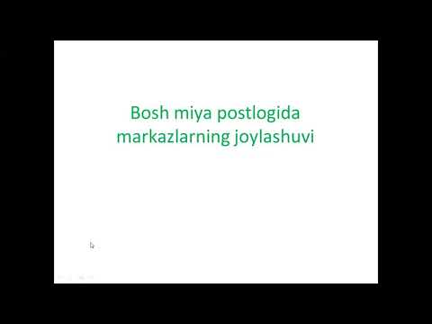 Видео: Póstloqda markazlarning  joylashuvi Иброхимова Л.И