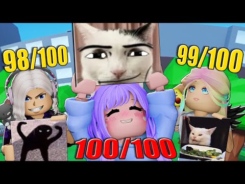 Видео: НАШЛИ 100 МЕМНЫХ КИСИКОВ! Roblox Find The Cat Memes!