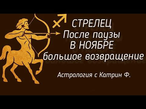 Видео: ♐СТРЕЛЕЦ ПОСЛЕ🌒 ПАУЗЫ В НОЯБРЕ БОЛЬШОЕ💥 ВОЗВРАЩЕНИЕ ✨ГОРОСКОП НА НОЯБРЬ 2025🪐АСТРОЛОГИЯ С КАТРИН Ф💕