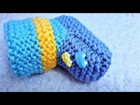 Видео: Самые простые пинетки носочки на 2 спицах. Без шва на подошве. Самые удобные для малышей