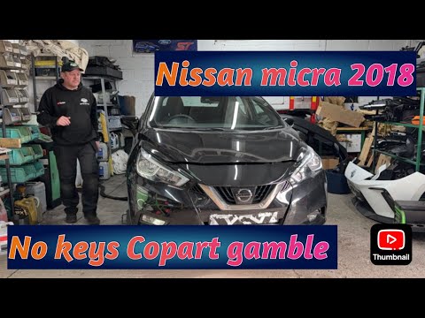 Видео: NISSAN MICRA 2018 ЗАКРЫТ БЕЗ КЛЮЧЕЙ COPART GAMBLE ЧАСТЬ 1