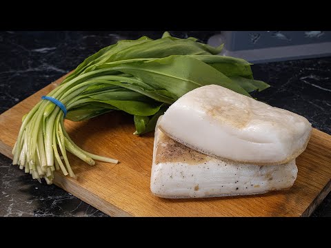 Видео: Сало и черемша. Делайте сразу на весь год. Сибирский смалец