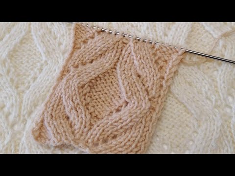 Видео: Красивый ажурный узор спицами.