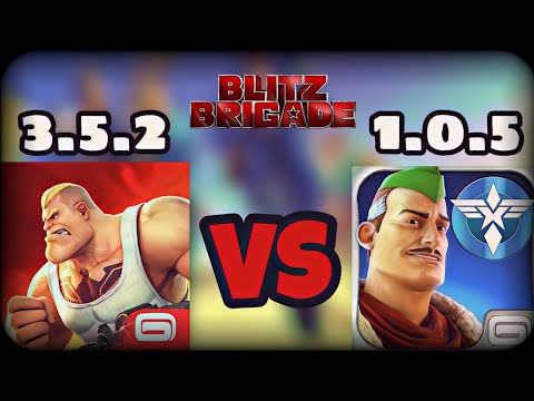 Видео: Сравнение-Старая Блиц бригада vs Новая Блиц бригада  Blitz brigade 1.0.5 vs bltz brigade Плюс минус