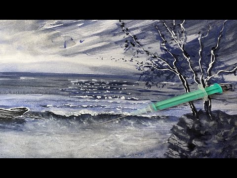 Видео: СУПЕР Идея! Как нанести маскирующую жидкость шприцем? How to apply masking fluid with a syringe.