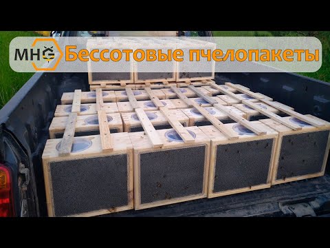 Видео: Новинка на пчелосезон 2021. Бессотовые пчелопакеты
