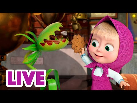Видео: 🔴 ПРЯМОЙ ЭФИР! LIVE Маша и Медведь 👱‍♀️🐻 Накорми меня, если сможешь 😋🥣👶