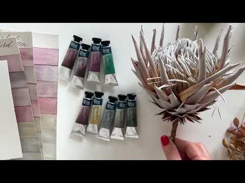 Видео: Акварель з грануляцією від Rosa. Огляд від Наталіі Купчик.