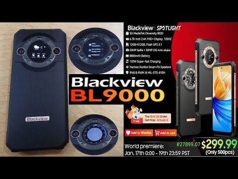 Видео: BL9000 Самый крутой на 2024г! (На начало 2024г Blackview BL9000 - флагманский смартфон компании)