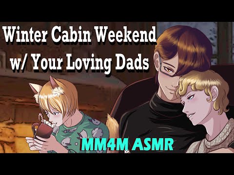 Видео: M4M, Зимние выходные в домике с любимыми папами, ASMR, слушатель neko