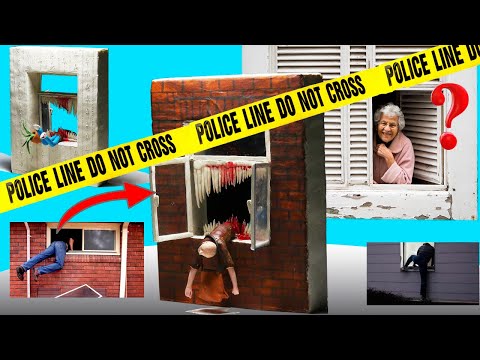 Видео: Леплю Окно Пожиратель из пластилина! Жуткая история. Грабитель - перекушен пополам 😱