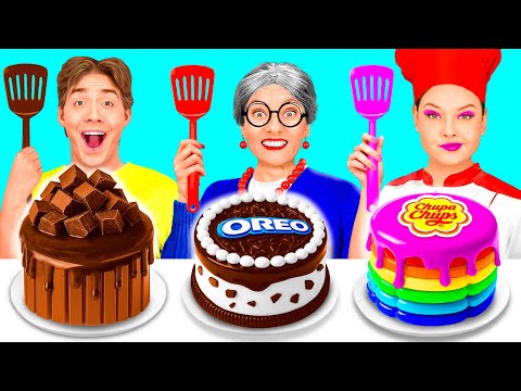 Видео: Кулинарный Челлендж: Я против Бабушки | Безумная Кулинарная Битва от HAHANOM Challenge