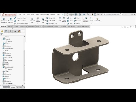 Видео: Расширенные возможности листового металла — SolidWorks