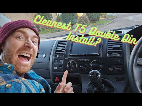 Видео: VW Transporter T5 - Двухдиновая магнитола (головное устройство) Установка - КАК СДЕЛАТЬ!