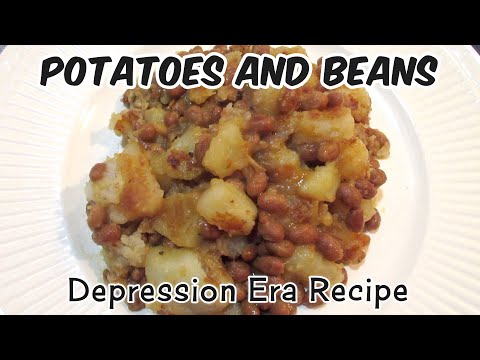 Видео: Картофель и фасоль – Кулинария времён Великой депрессии – Бюджетное блюдо – Еда бедняка