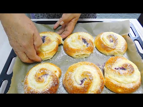 Видео: Какие же они вкусные,словами не передать!Плюшки с пудингом.