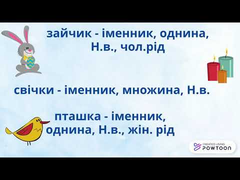 Видео: Іменник як самостійна  частина мови.