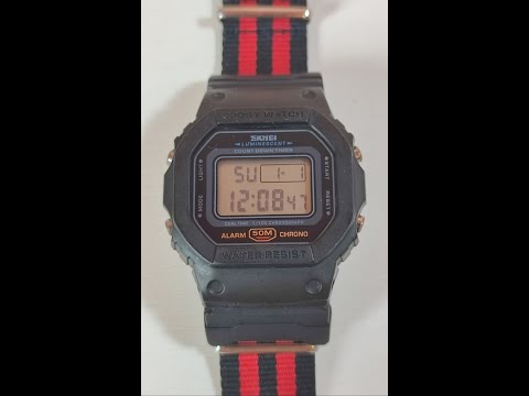 Видео: Часы Skmei 1628 или  Casio G-Shock 5600.Замена батарейки спустя 4 года.