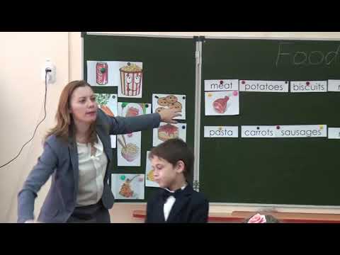Видео: Открытый урок в 3 классе на тему "Еда" по УМК "Английский в фокусе"