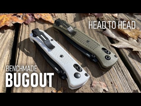 Видео: Лицом к лицу: обзор Benchmade Bugout и Mini Bugout