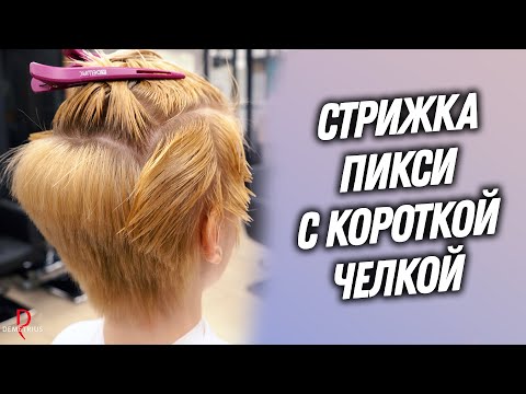 Видео: DEMETRIUS | Стрижка ПИКСИ с короткой челкой