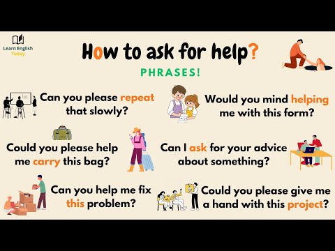 Видео: Как попросить о помощи на английском? | Фразы для повседневной речи для практики | Изучайте насто...