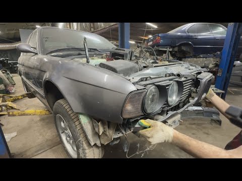 Видео: Установка (СВАП) Двигателя M60b40 в БМВ Е34.