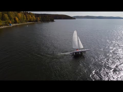 Видео: Регата на парусных катамаранах "Золотая осень" на озере Иткуль 2023