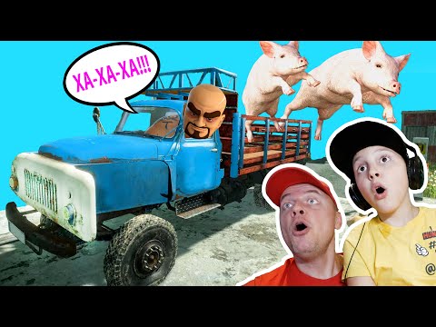 Видео: Погоня На БУХАНКЕ за ГРУЗОВИКОМ с Преступником в Contraband Police!!! Конец ИГРЫ?