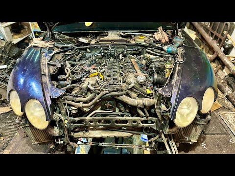 Видео: Пуск Bentley W12 на родных мозгах. ОСМОТР НОВОГО МОТОРА.