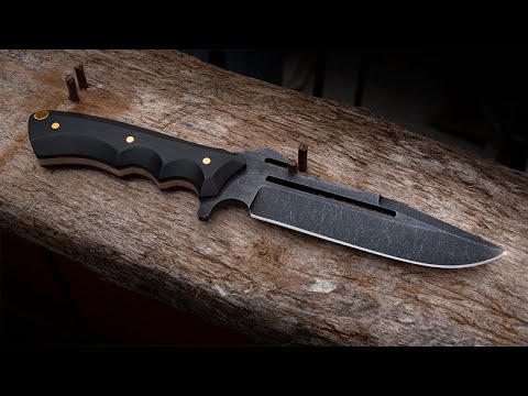 Видео: Изготовление темного тактического ножа