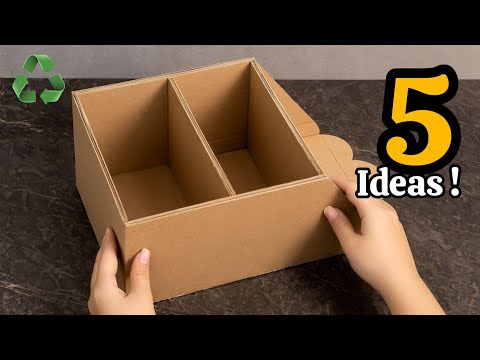 Видео: Вы не поверите, что эти 5 поделок сделаны из картона 🤯😱♻️