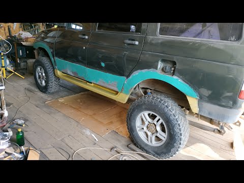 Видео: УАЗ Патриот, 5й эпизод, завершение сварки левой стороны, как сделать арку переднего крыла и другое.