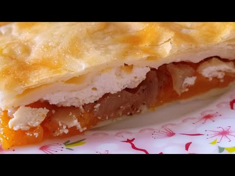 Видео: Легкий рецепт соленого тыквенного пирога к Геловину 🎃😋