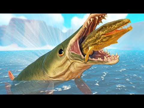 Видео: ЩУКА АЛЛИГАТОР ПОКОРЯЕТ ОКЕАН, ОБНОВЛЕНИЕ! | Feed and Grow Fish