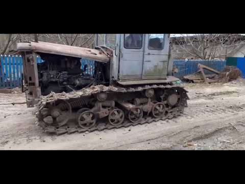 Видео: Запуск трактора "Т 74 " после долгого простоя ,)) культивация огорода трактором Т 74 ))