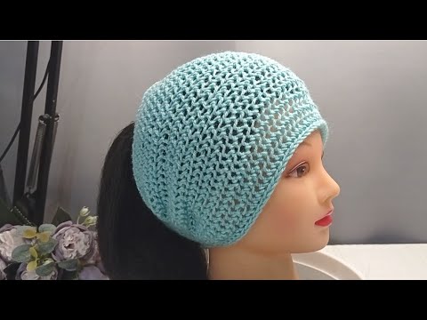 Видео: Сетчатая, легкая повязка на голову /вяжем спицами...