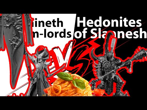 Видео: Lumineth Realm-lords vs Hedonites of Slaanesh | Паста Горя